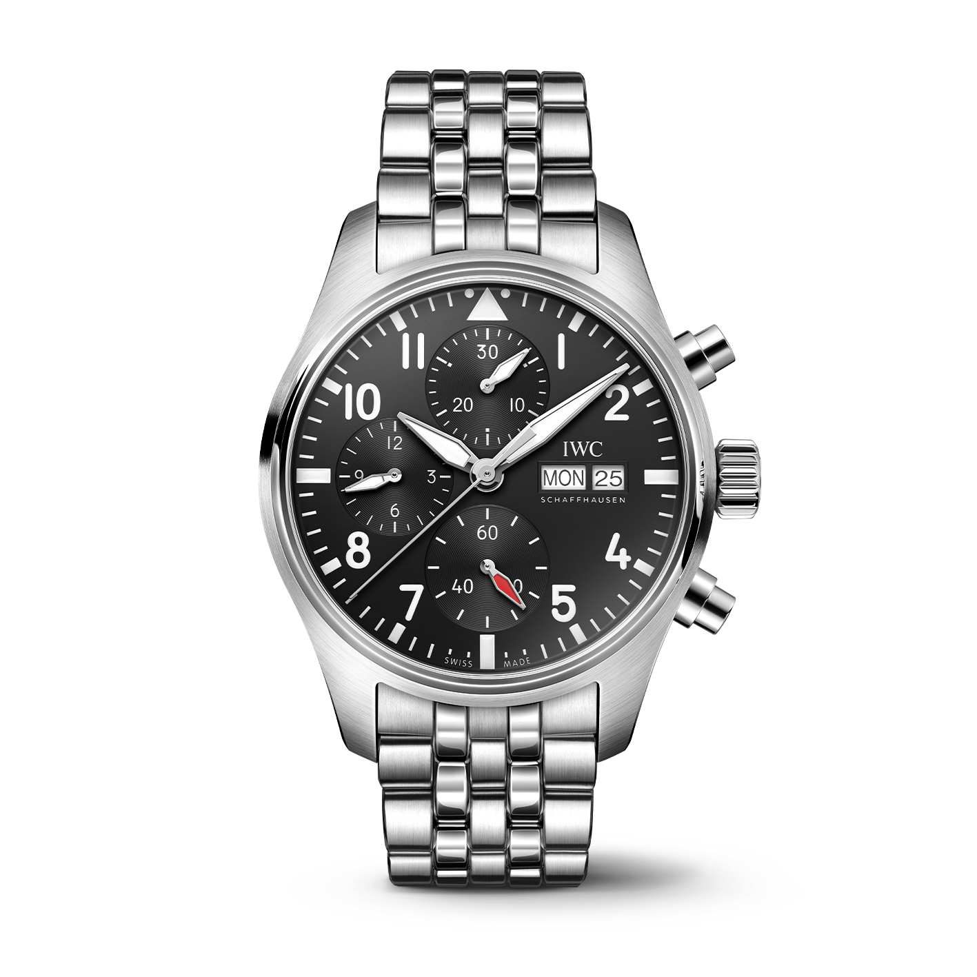 Watch in steel  Chronograph Iwc