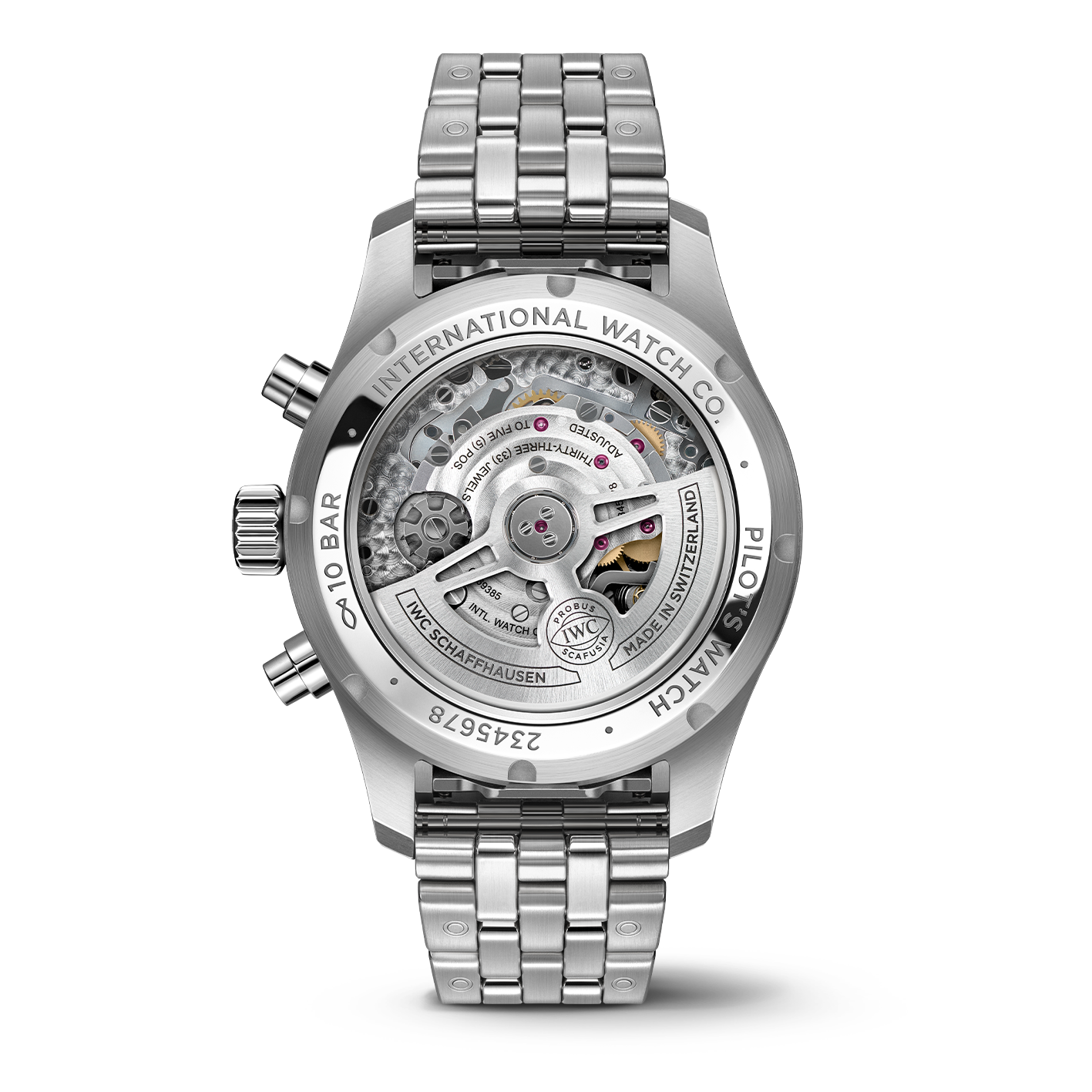 Watch in steel  Chronograph Iwc