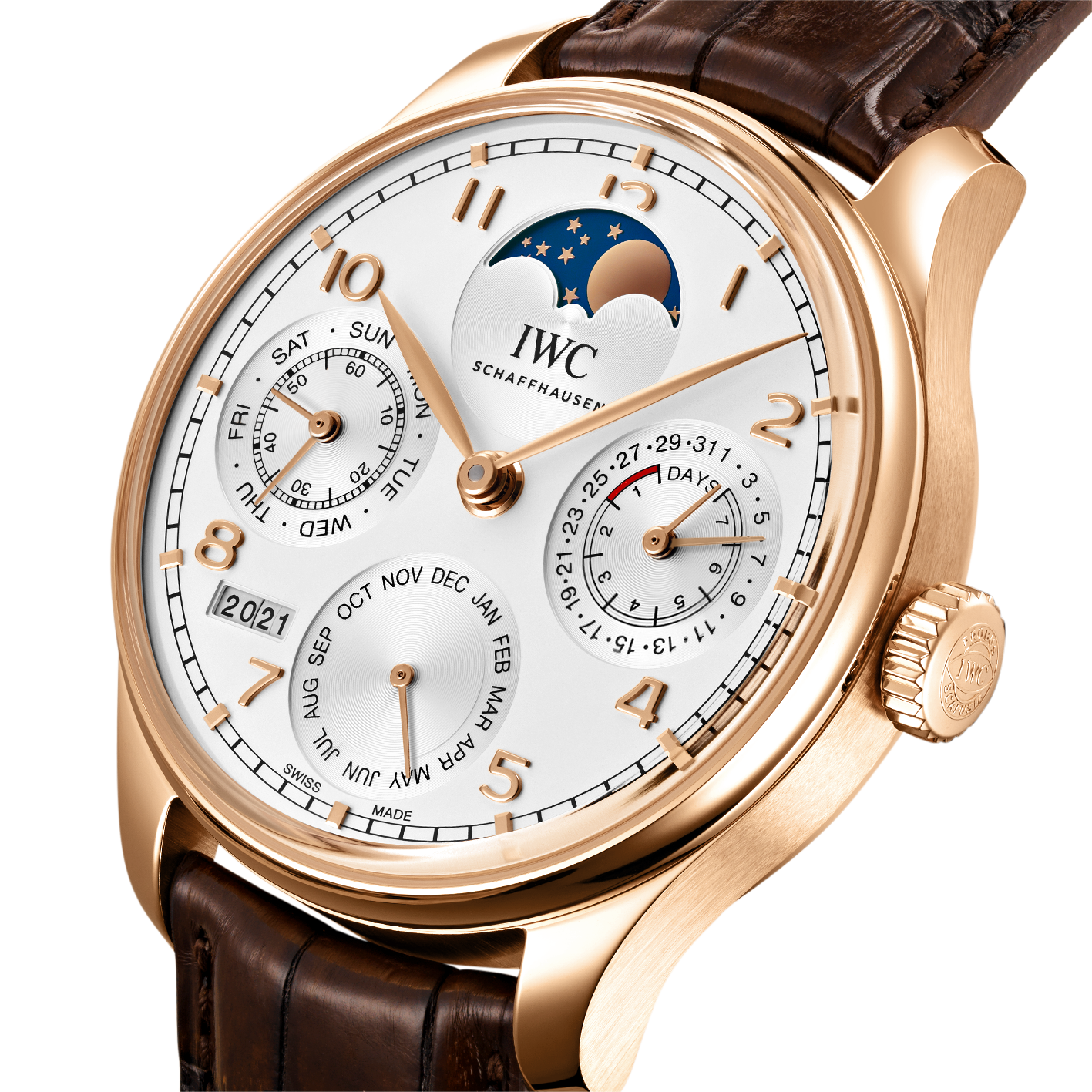 Watch in rose gold Portugieser Perpetual Calendar Iwc