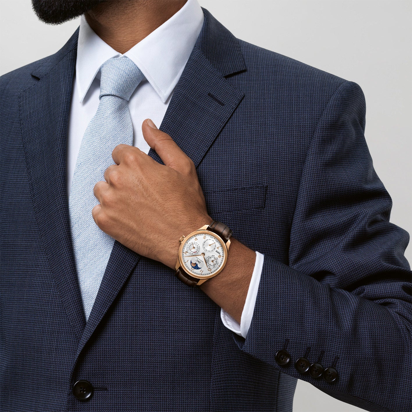 Orologio in oro rosa Portugieser Perpetual Calendar Iwc