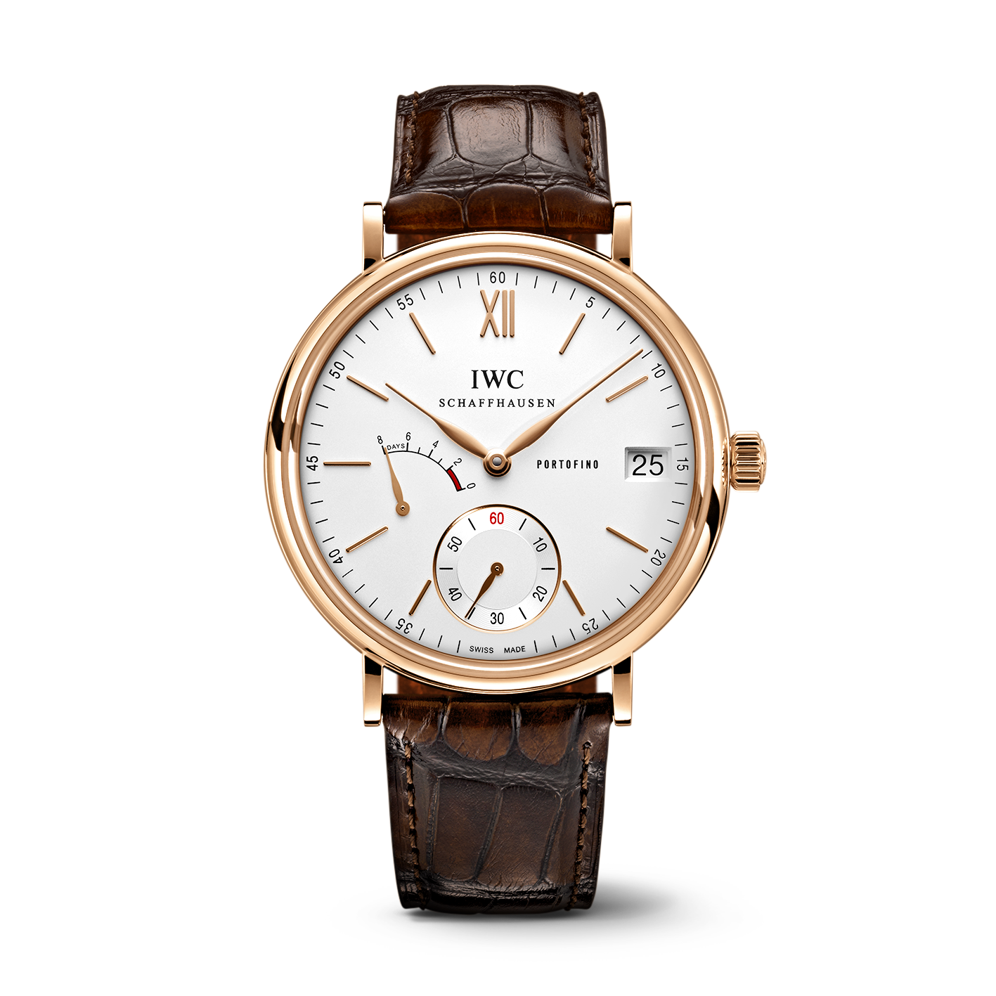 Orologio in oro rosa Portofino Hand-Wound 8 Days Iwc