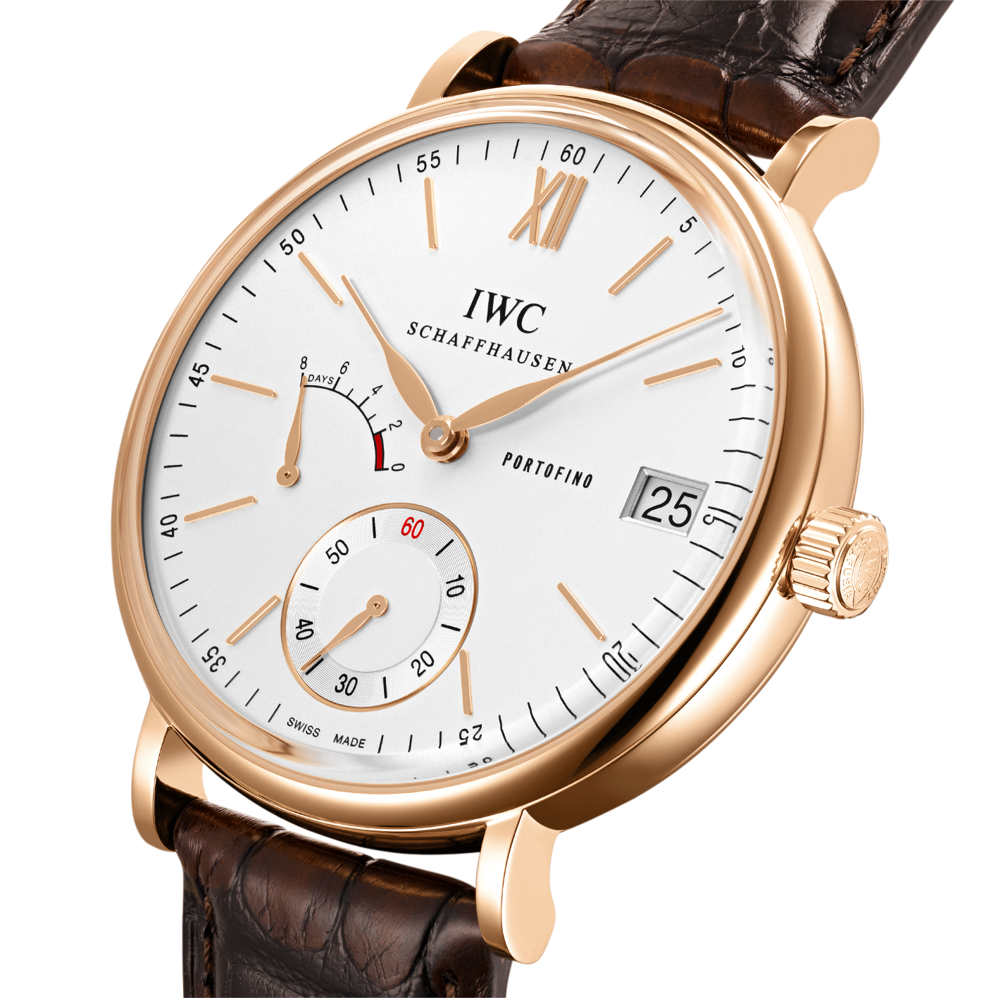 Orologio in oro rosa Portofino Hand-Wound 8 Days Iwc