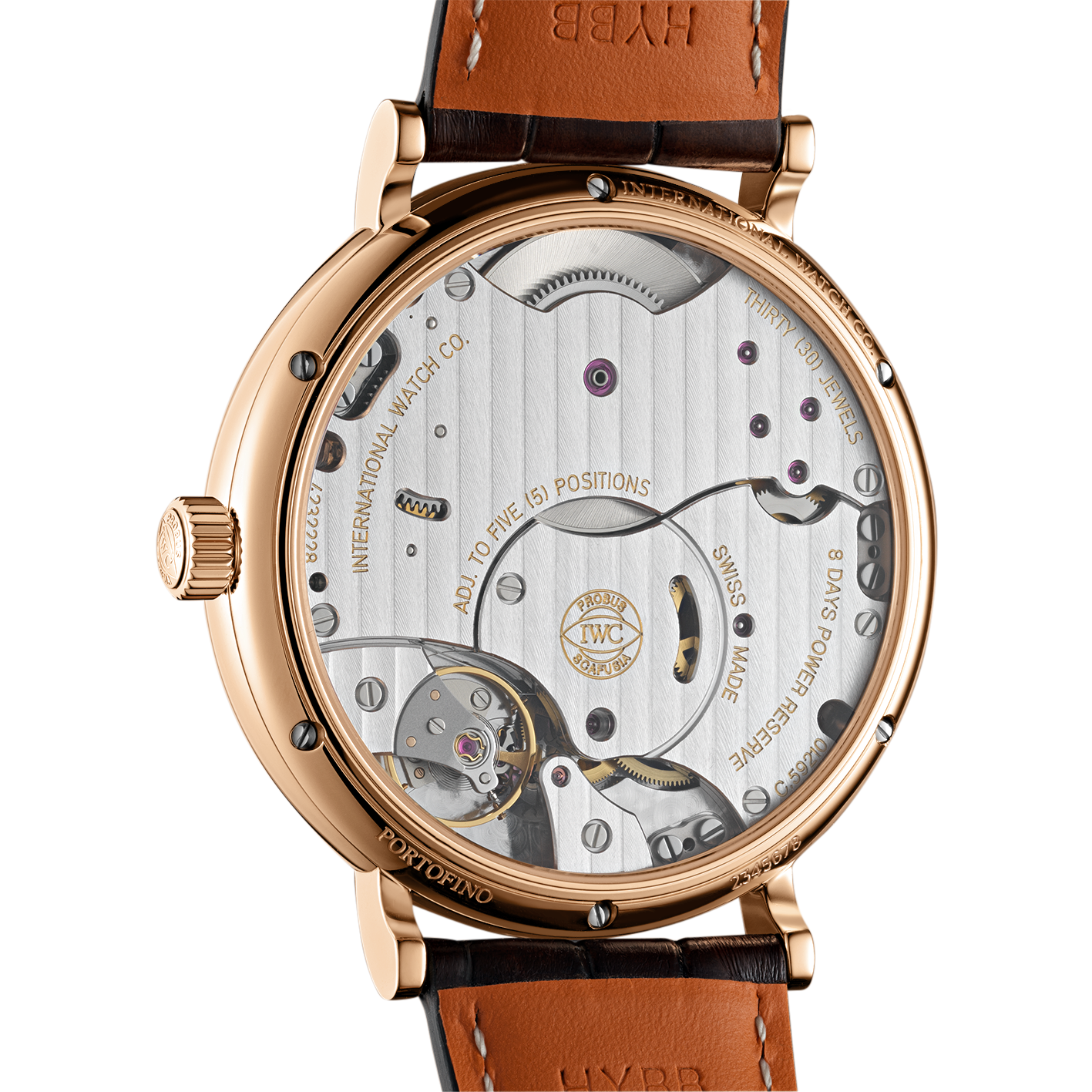 Orologio in oro rosa Portofino Hand-Wound 8 Days Iwc