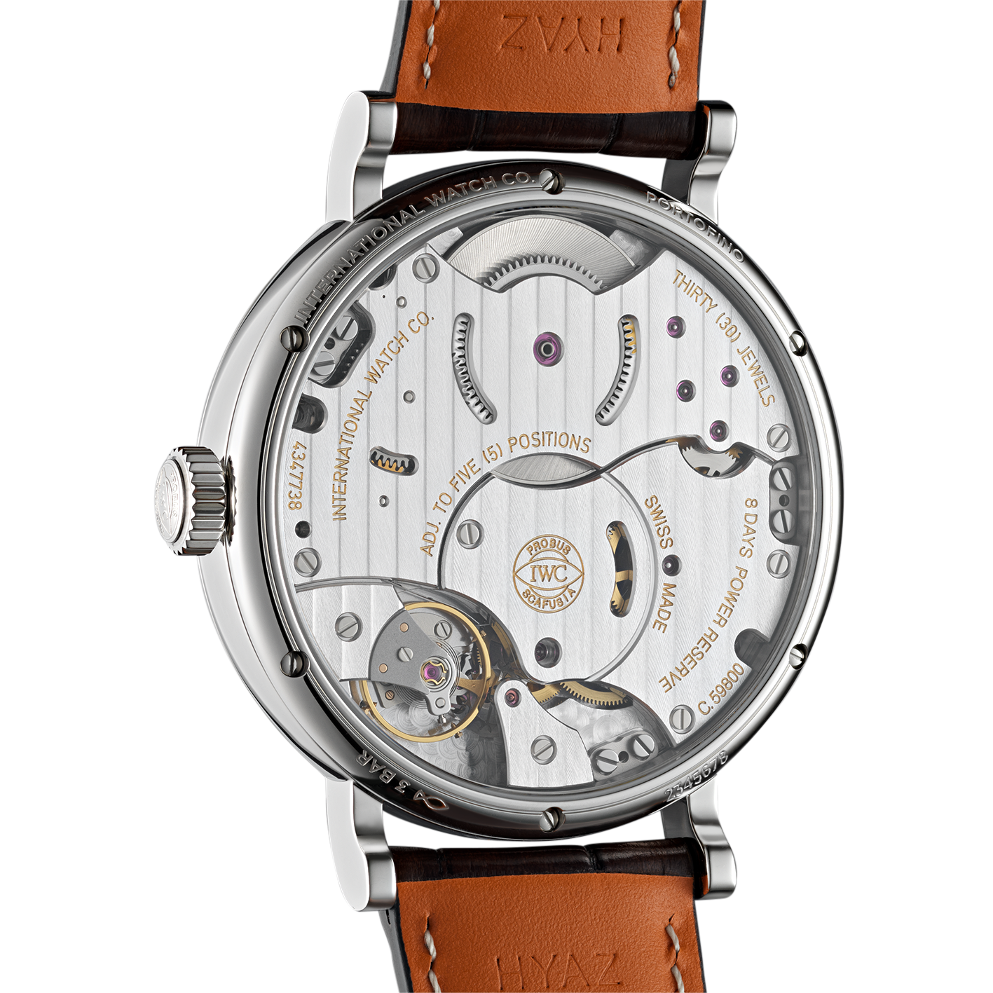 Orologio in acciaio Portofino Hand-Wound Moon Phase Iwc