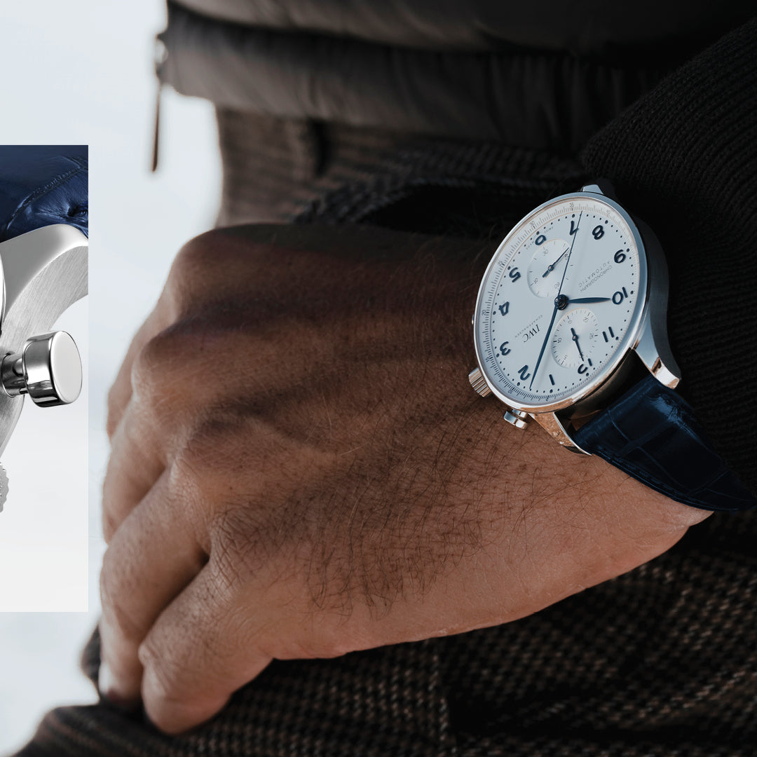 Watch in steel Portugieser Chronograph Iwc