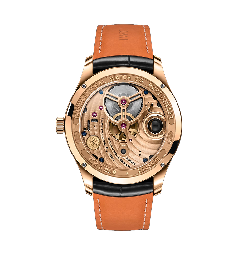 Orologio in oro rosa Portugieser Hand-Wound Tourbillon Day & Night Iwc