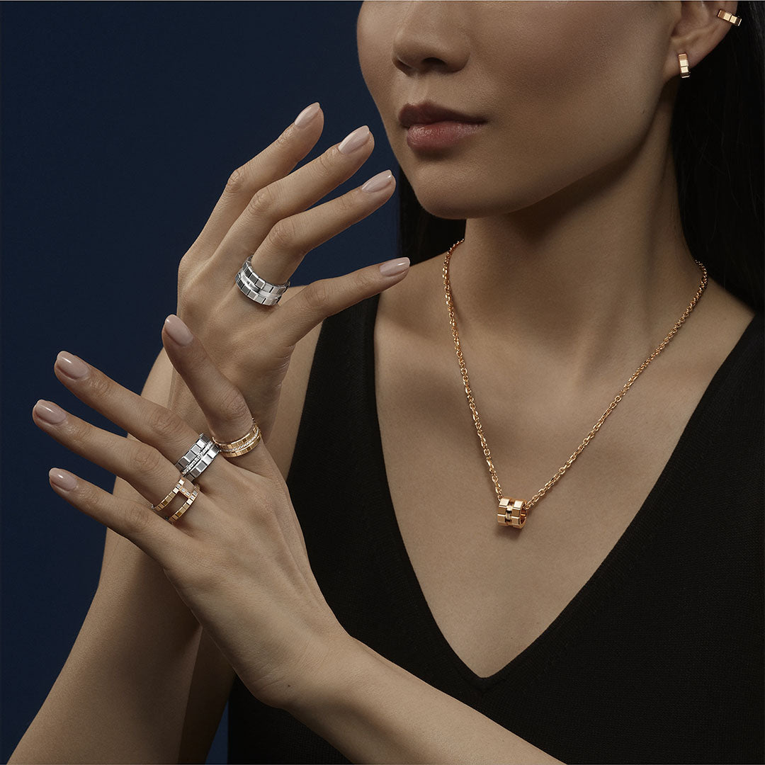 Gioiello in oro rosa Collana Ice Cube Chopard