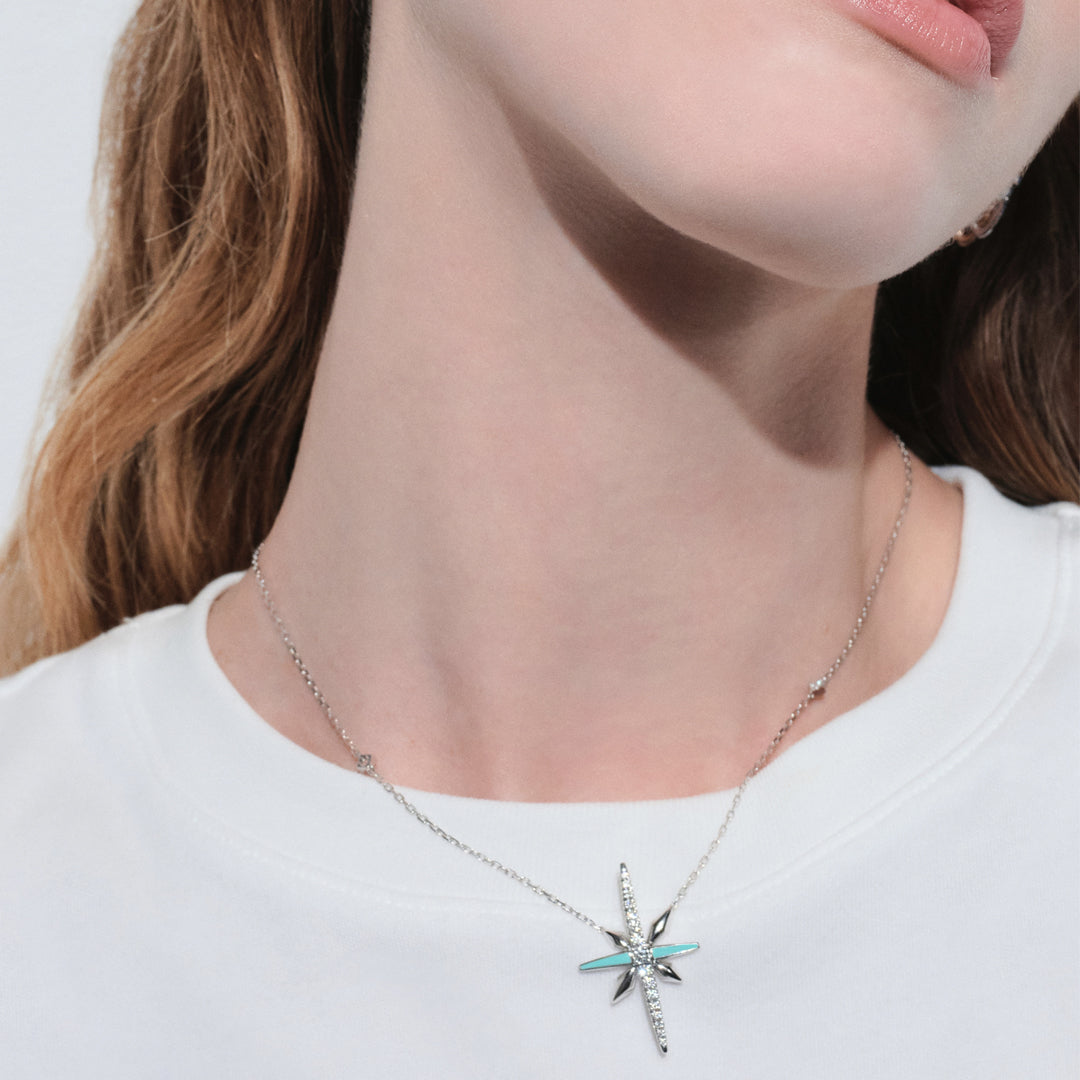 Gioiello in white gold Starlight Necklace Palmiero