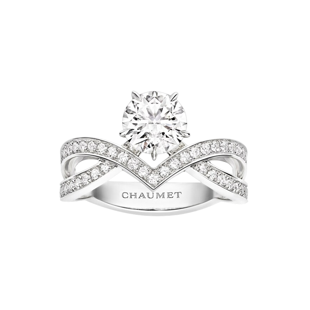 Gioiello in platino Solitario Joséphine Amour d'Aigrette Chaumet