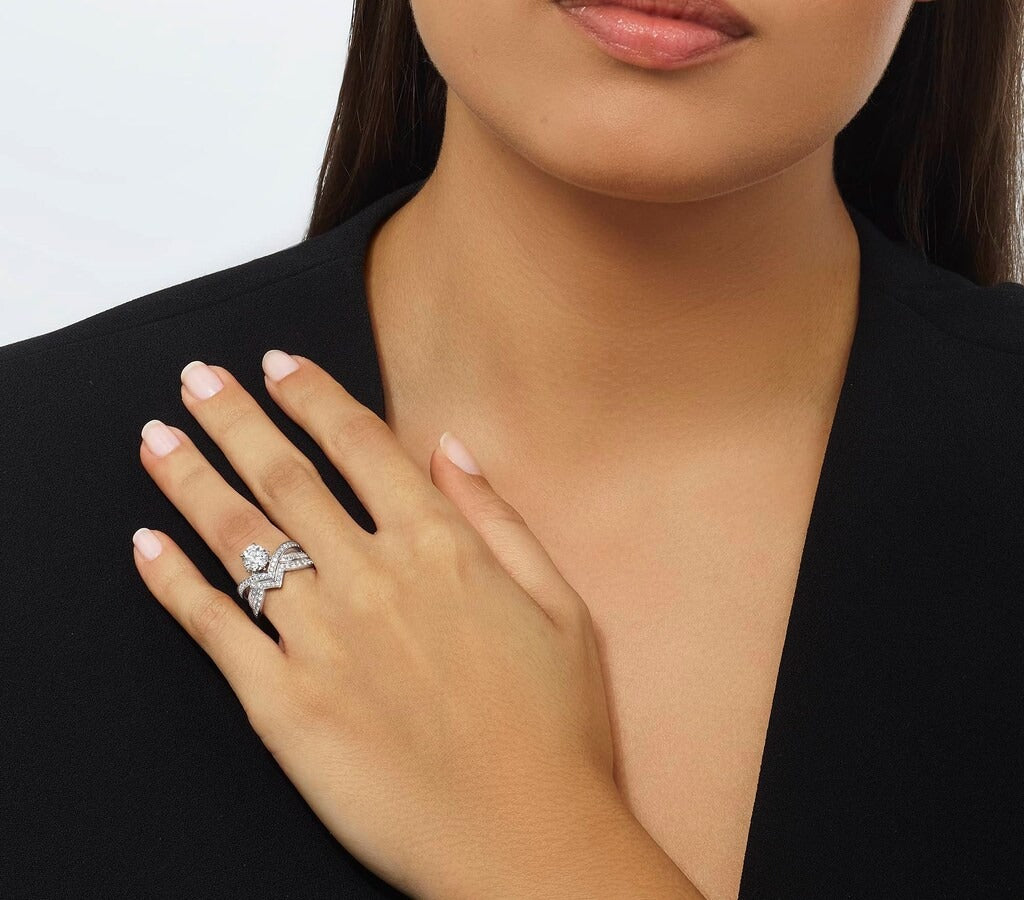 Ring in platinum Joséphine Amour d'Aigrette Solitaire ring Chaumet