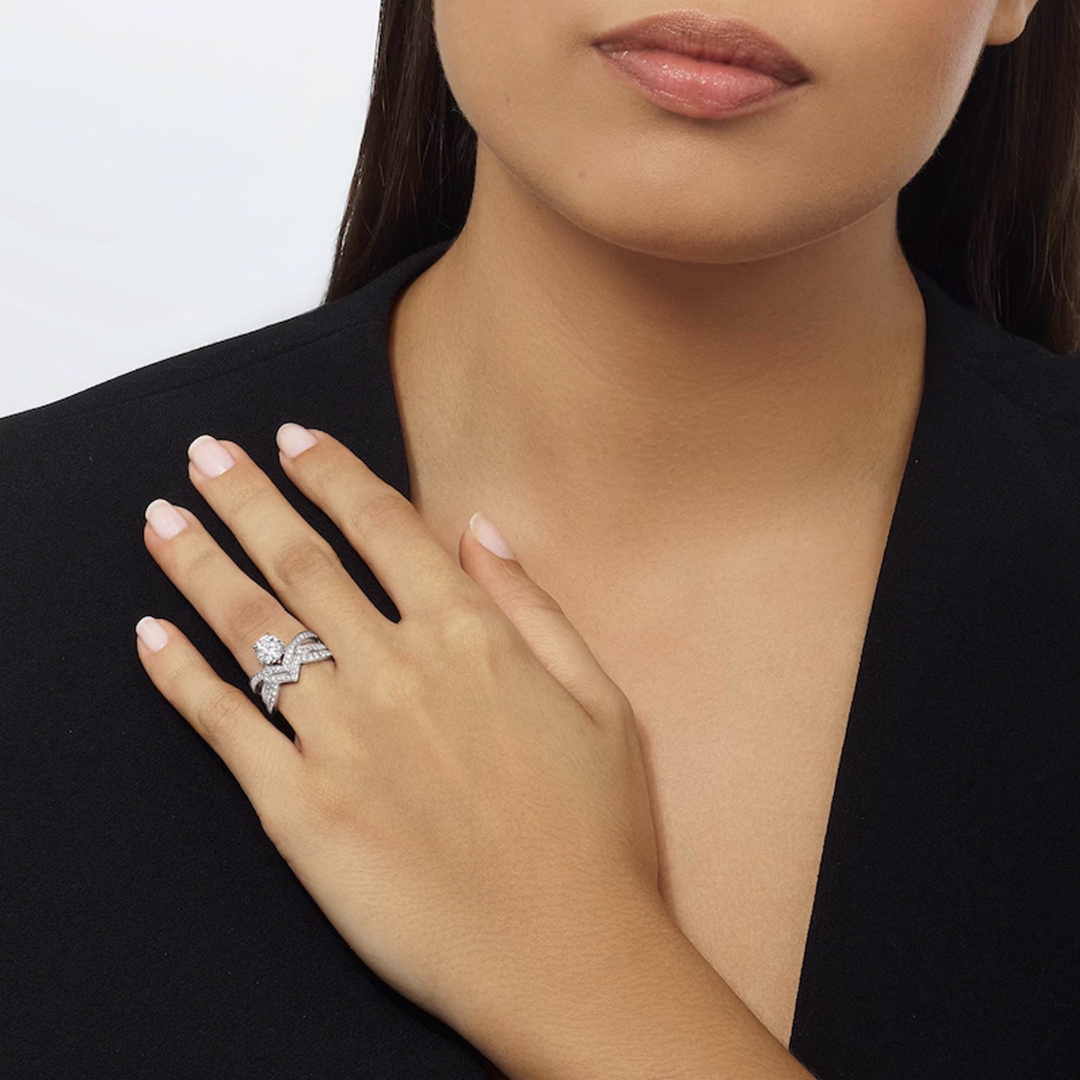 Gioiello in platino Anello Joséphine Amour d'Aigrette (1 ct) Chaumet