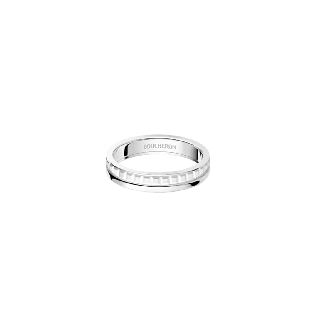 Ring in white gold Quatre Double White Edition Wedding Band Boucheron