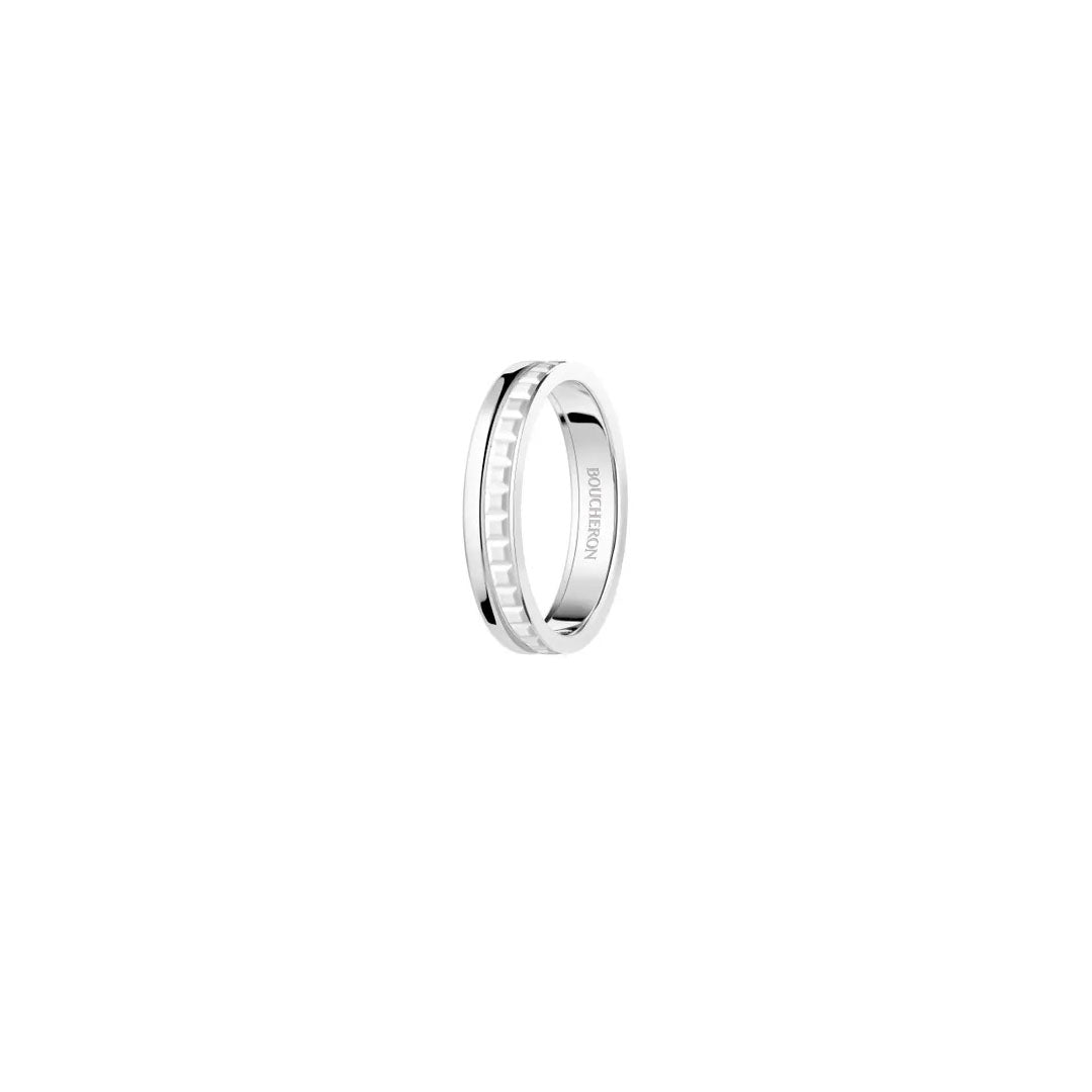 Ring in white gold Quatre Double White Edition Wedding Band Boucheron