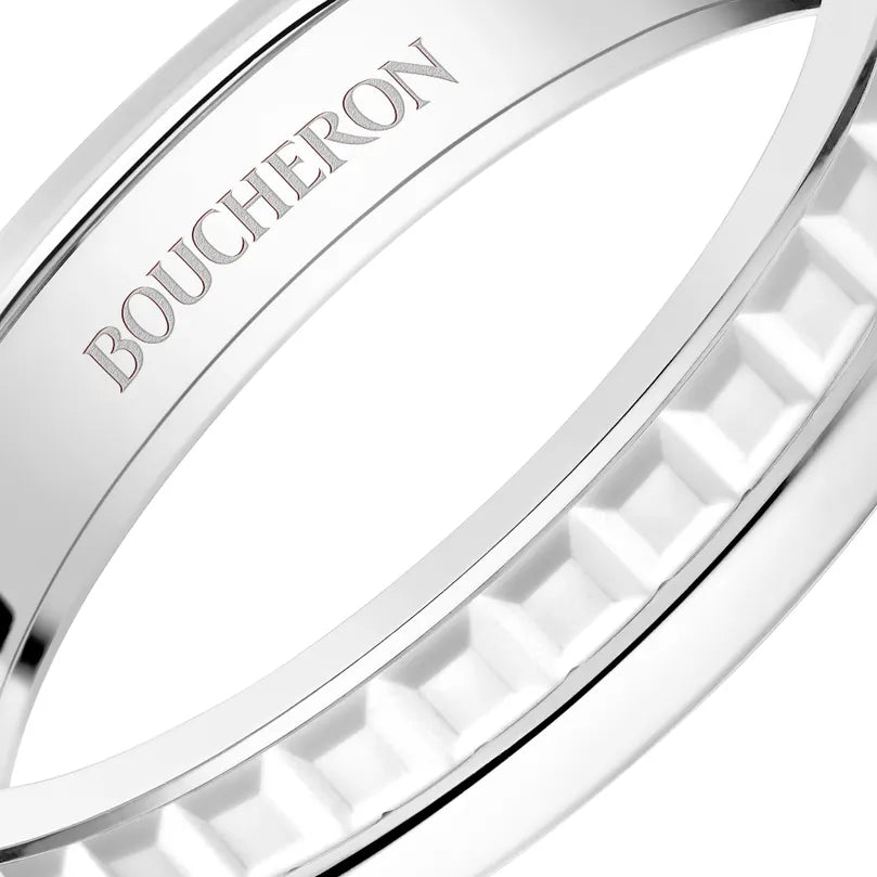 Ring in white gold Quatre Double White Edition Wedding Band Boucheron