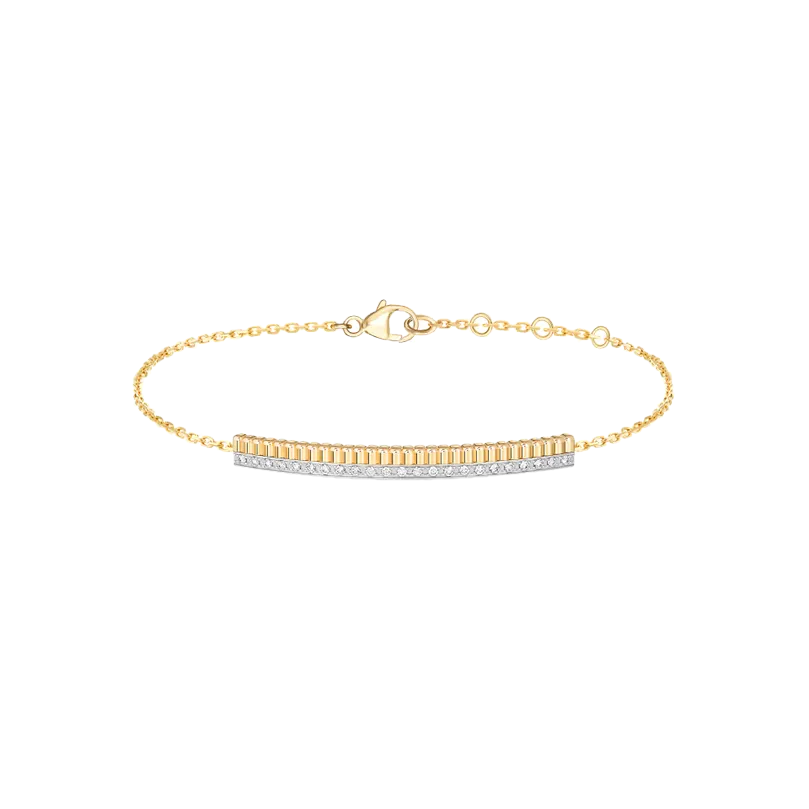 Gioiello in oro giallo e bianco Bracciale Quatre Radiant Edition Boucheron