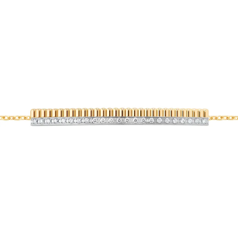 Gioiello in oro giallo e bianco Bracciale Quatre Radiant Edition Boucheron