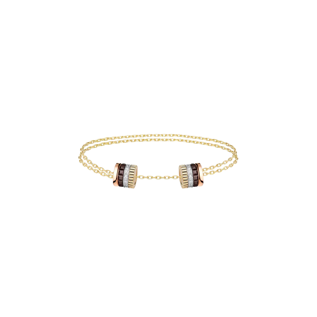 Gioiello in oro bianco e oro rosa Bracciale Quatre Classique Boucheron