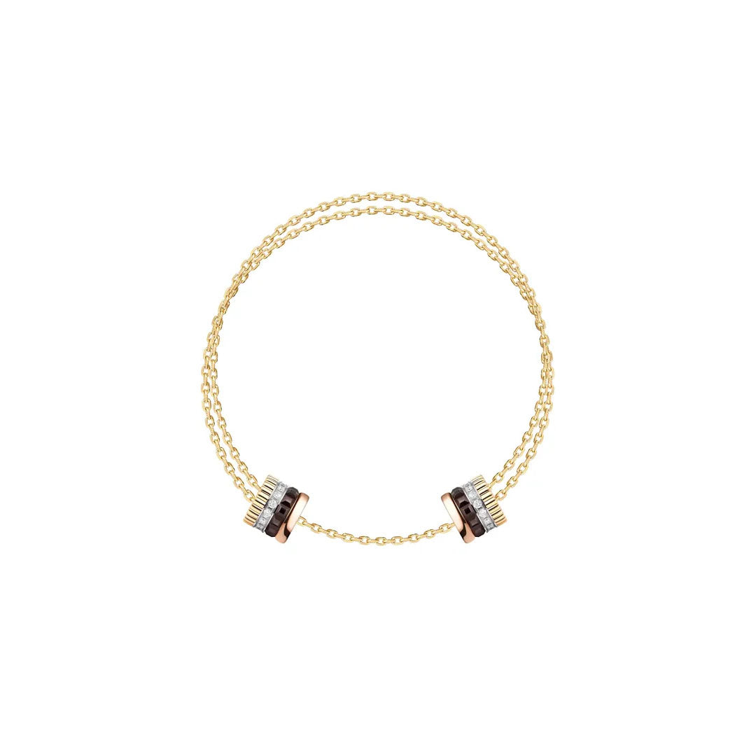 Gioiello in oro bianco e oro rosa Bracciale Quatre Classique Boucheron