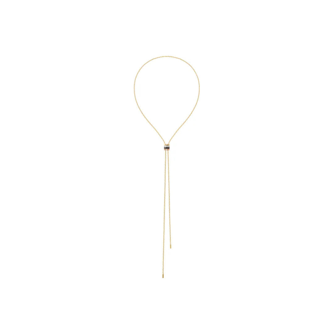 Gioiello in oro bianco giallo rosa Collana con cravatta Quatre Classique Boucheron