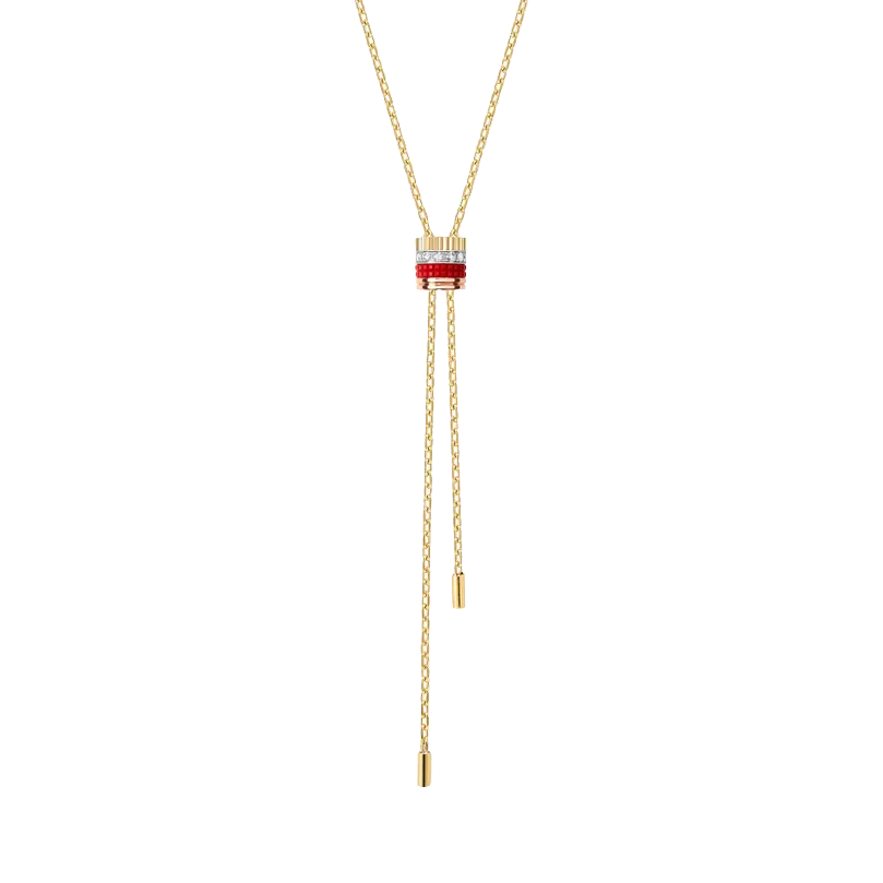 Quatre Red Edition Tie Necklace