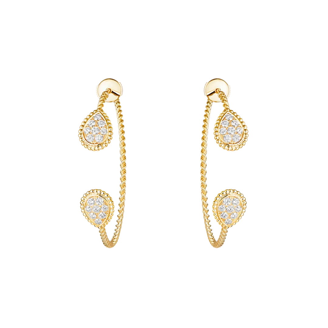 Gioiello in oro giallo Orecchini a cerchio Serpent Bohème Boucheron