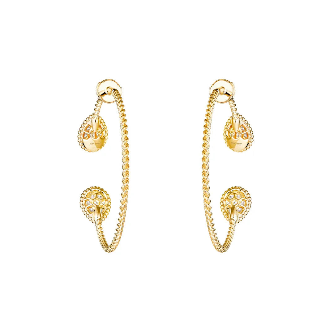 Gioiello in oro giallo Orecchini a cerchio Serpent Bohème Boucheron