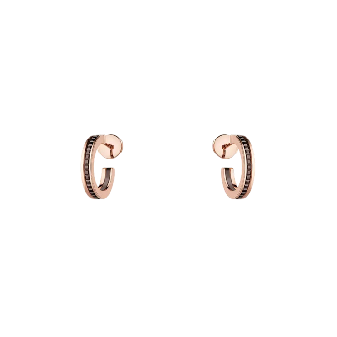 Earrings in yellow and rose gold Quatre Classique Hoop Earrings Boucheron