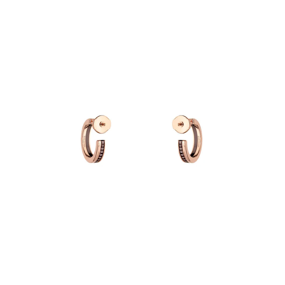 Earrings in yellow and rose gold Quatre Classique Hoop Earrings Boucheron