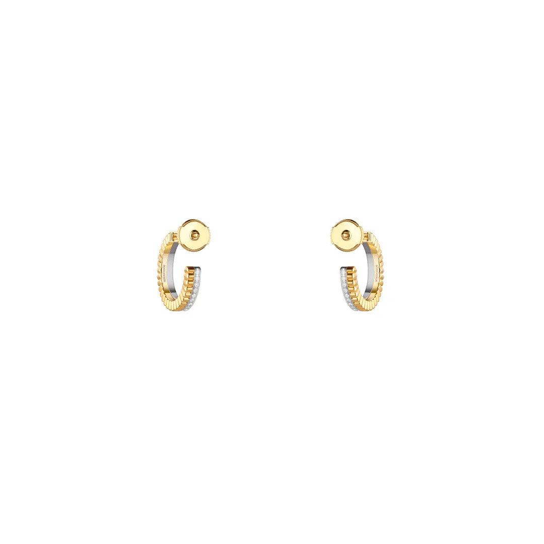 Earrings in yellow and white gold Quatre Radiant Edition Hoop Earrings Boucheron