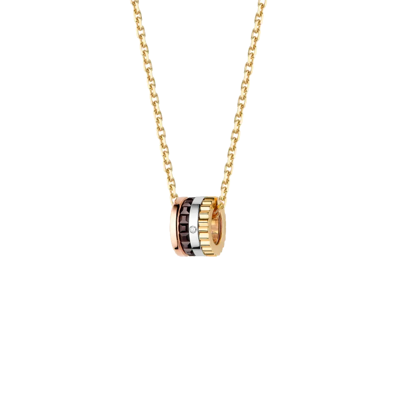 Gioiello in white, yellow, and rose gold Quatre Classique Pendant Boucheron