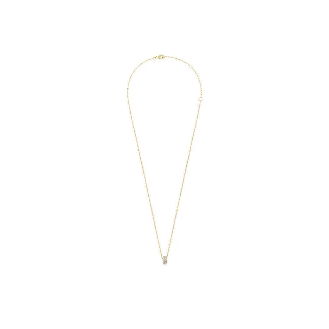 Gioiello in yellow and white gold Quatre Radiant Edition Mini Pendant Boucheron