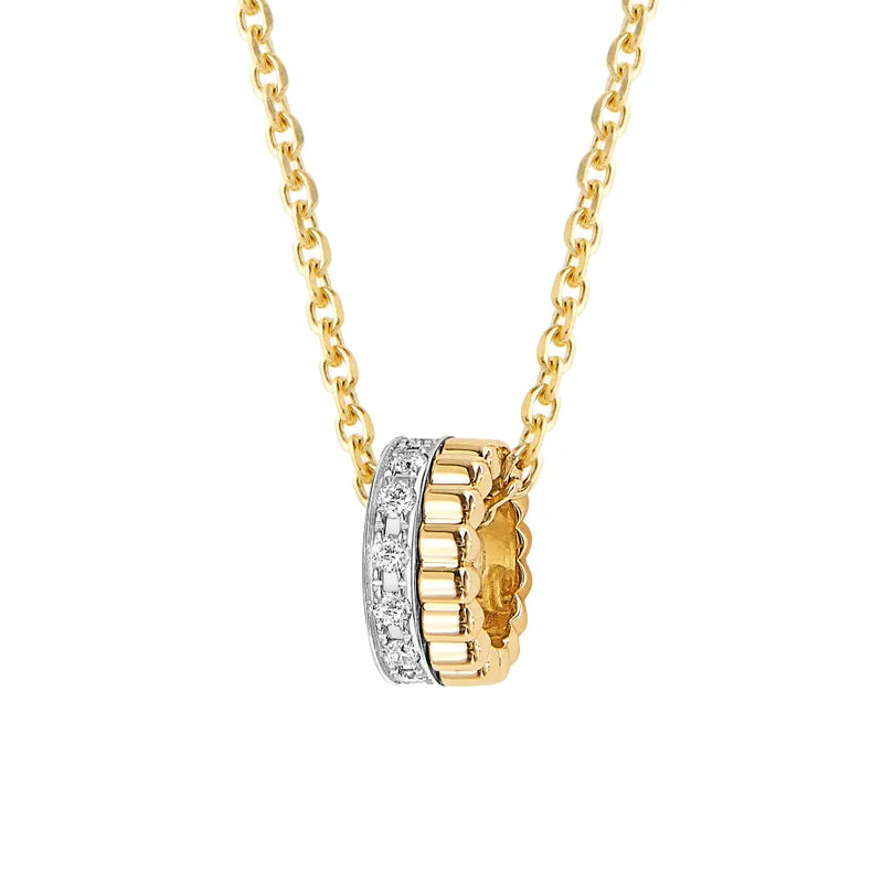 Gioiello in yellow and white gold Quatre Radiant Edition Mini Pendant Boucheron