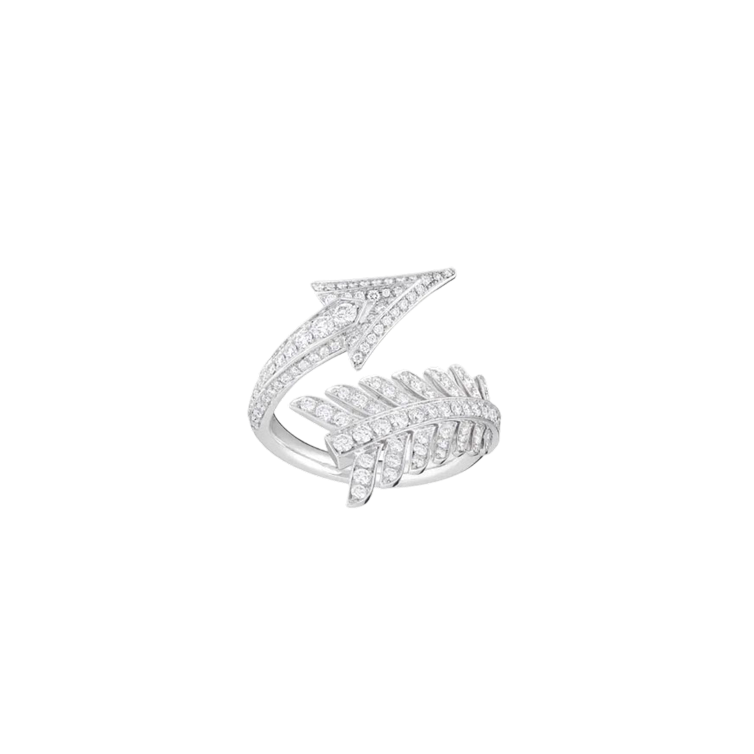 Gioiello in oro bianco Anello Flèche Boucheron