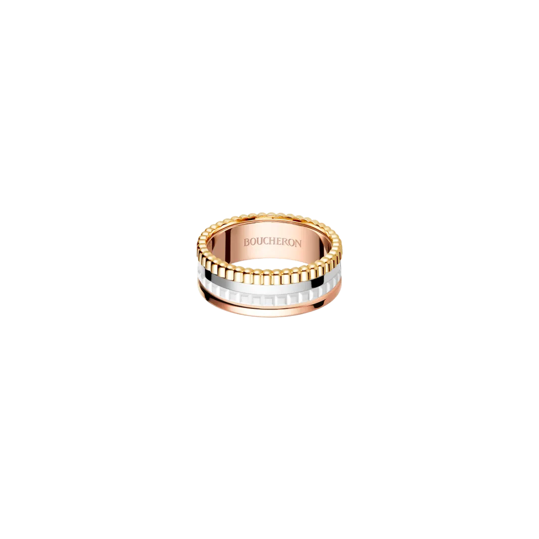 Ring in white gold and rose gold Quatre White Edition Ring Boucheron