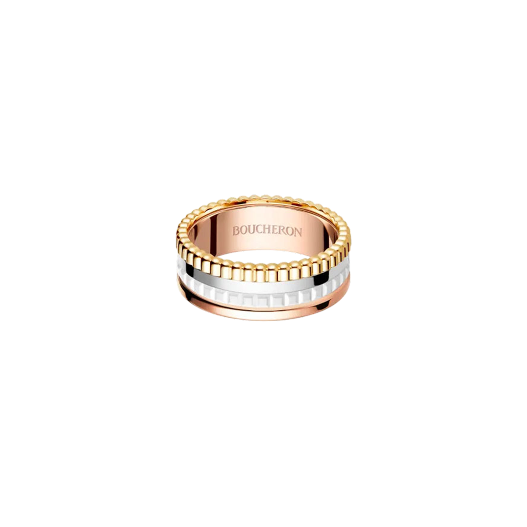 Ring in white gold and rose gold Quatre White Edition Ring Boucheron