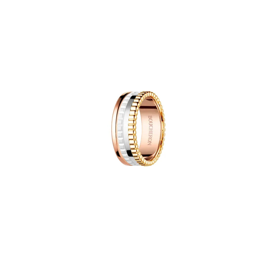 Ring in white gold and rose gold Quatre White Edition Ring Boucheron