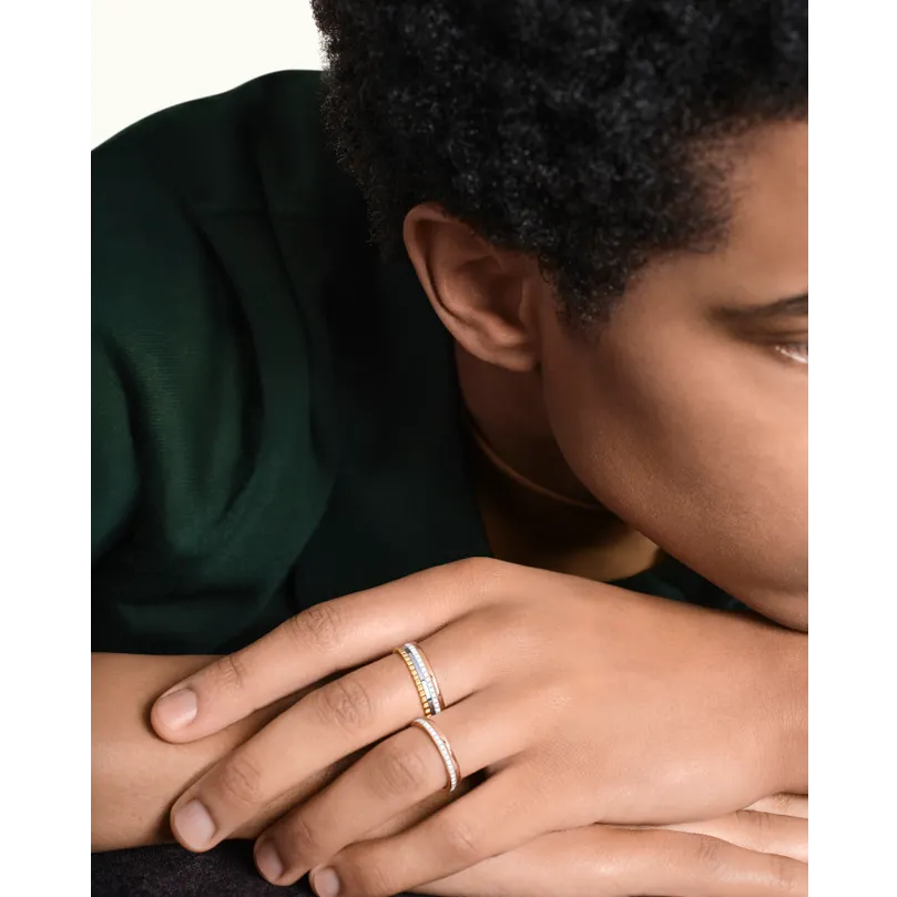 Ring in white gold and rose gold Quatre White Edition Ring Boucheron