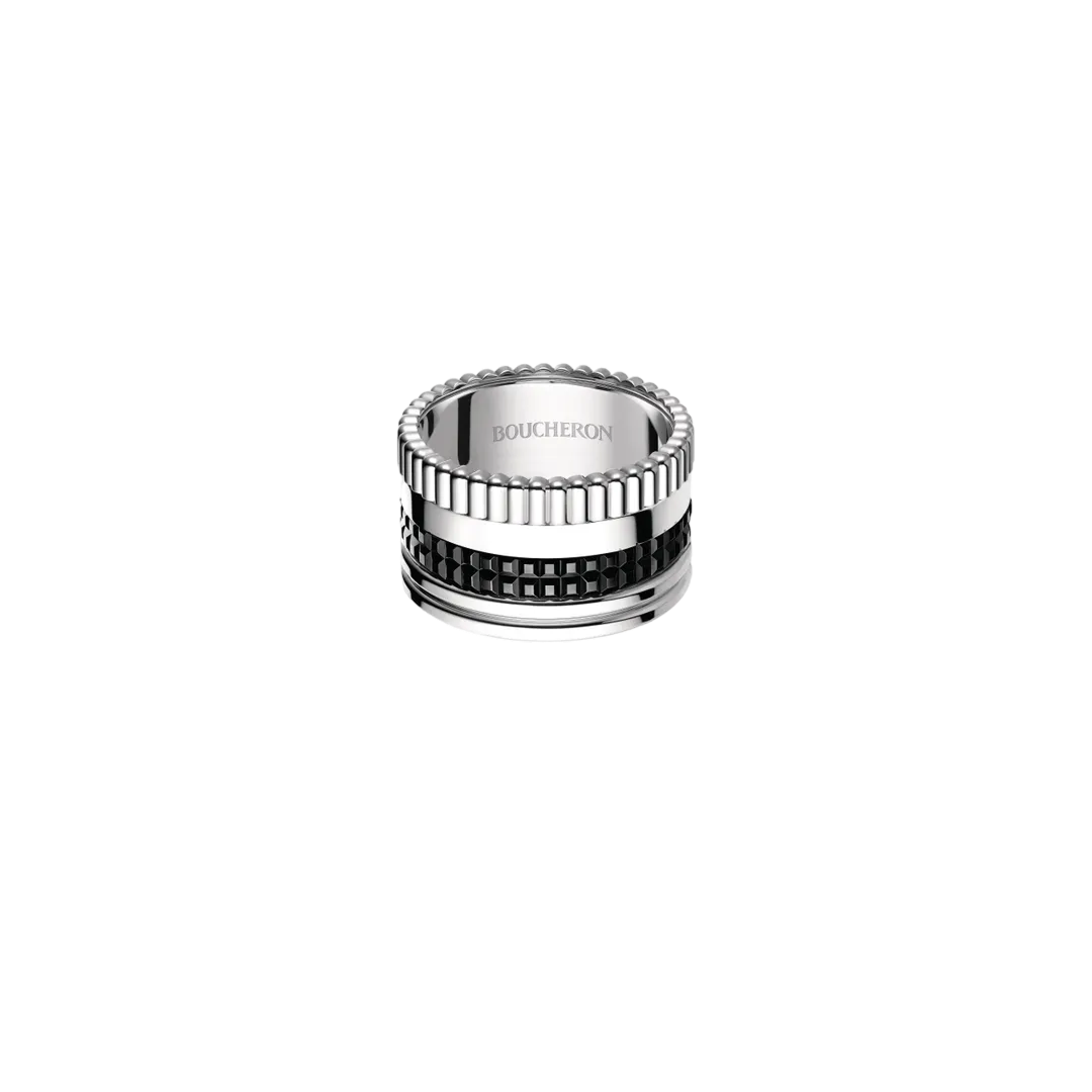 Ring in white gold Quatre Black Edition Ring Boucheron