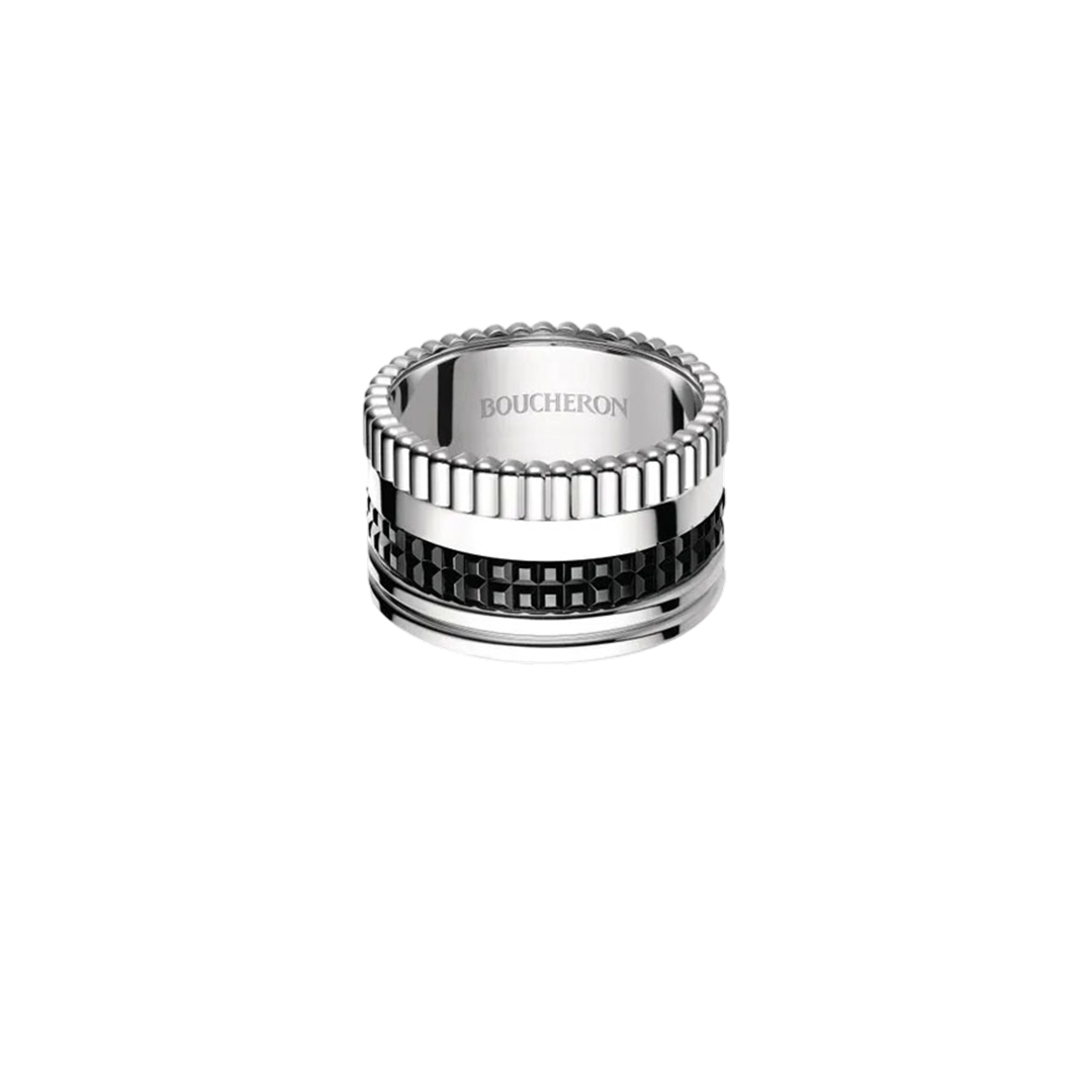 Ring in white gold Quatre Black Edition Ring Boucheron