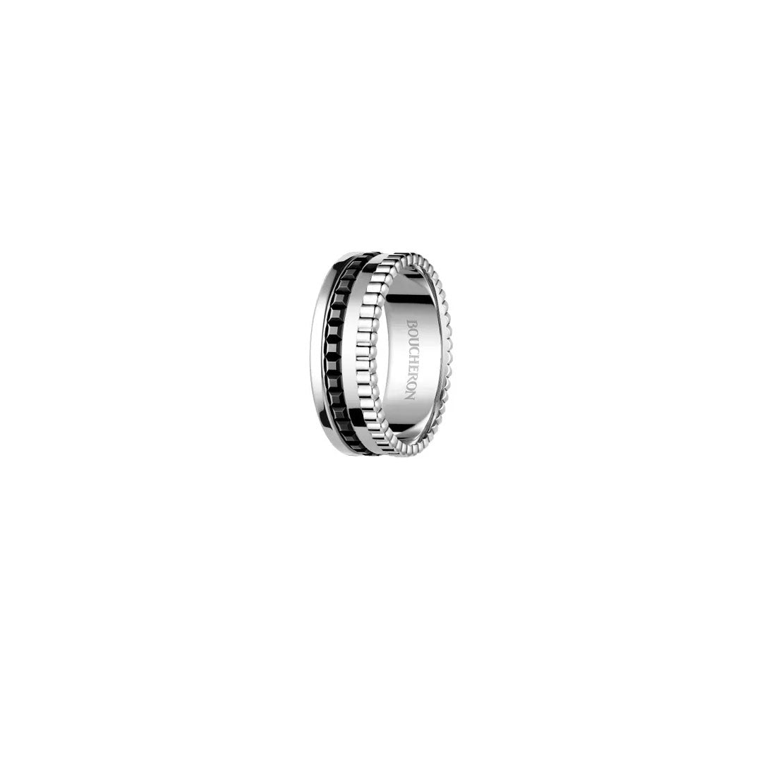 Gioiello in oro bianco Anello Quatre Black Edition Boucheron