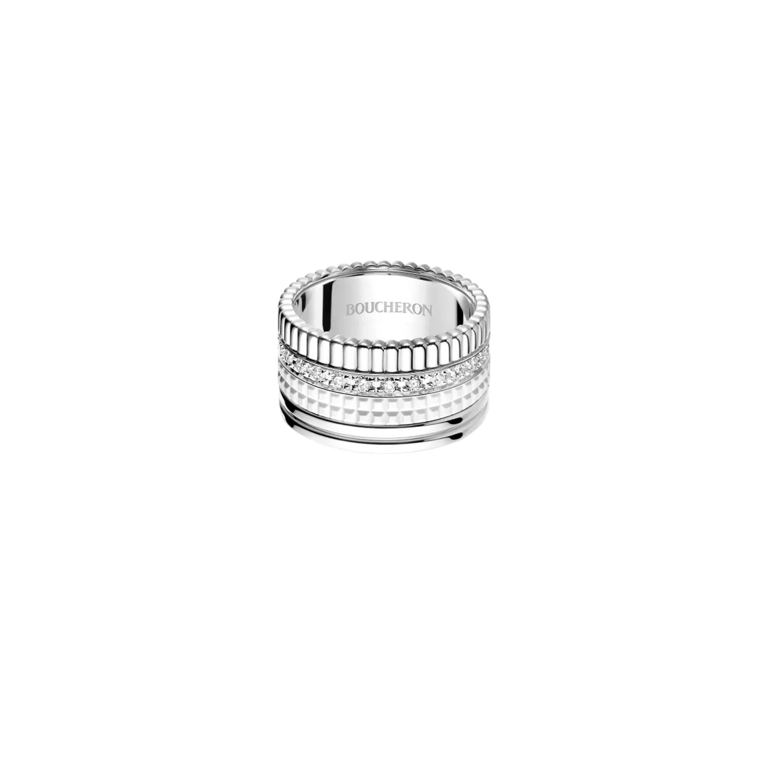 Quatre Double White Edition Ring