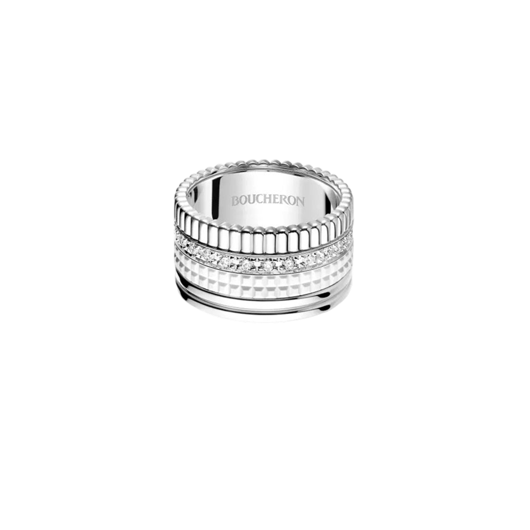 Anello Quatre Double White Edition