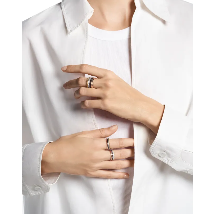 Ring in white, yellow, and rose gold Quatre Classique Ring Boucheron