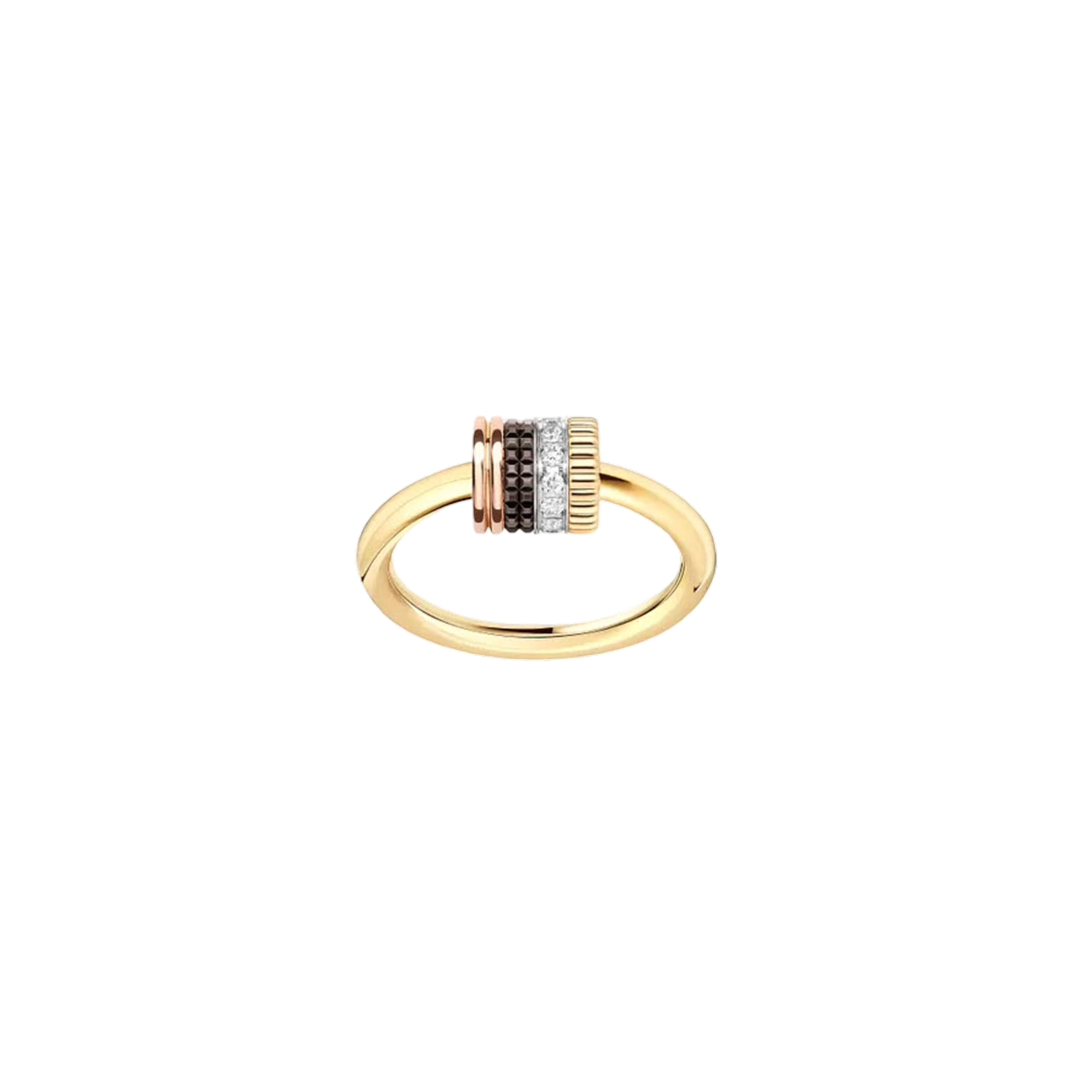 Ring in white, yellow, and rose gold Quatre Classique Ring Boucheron