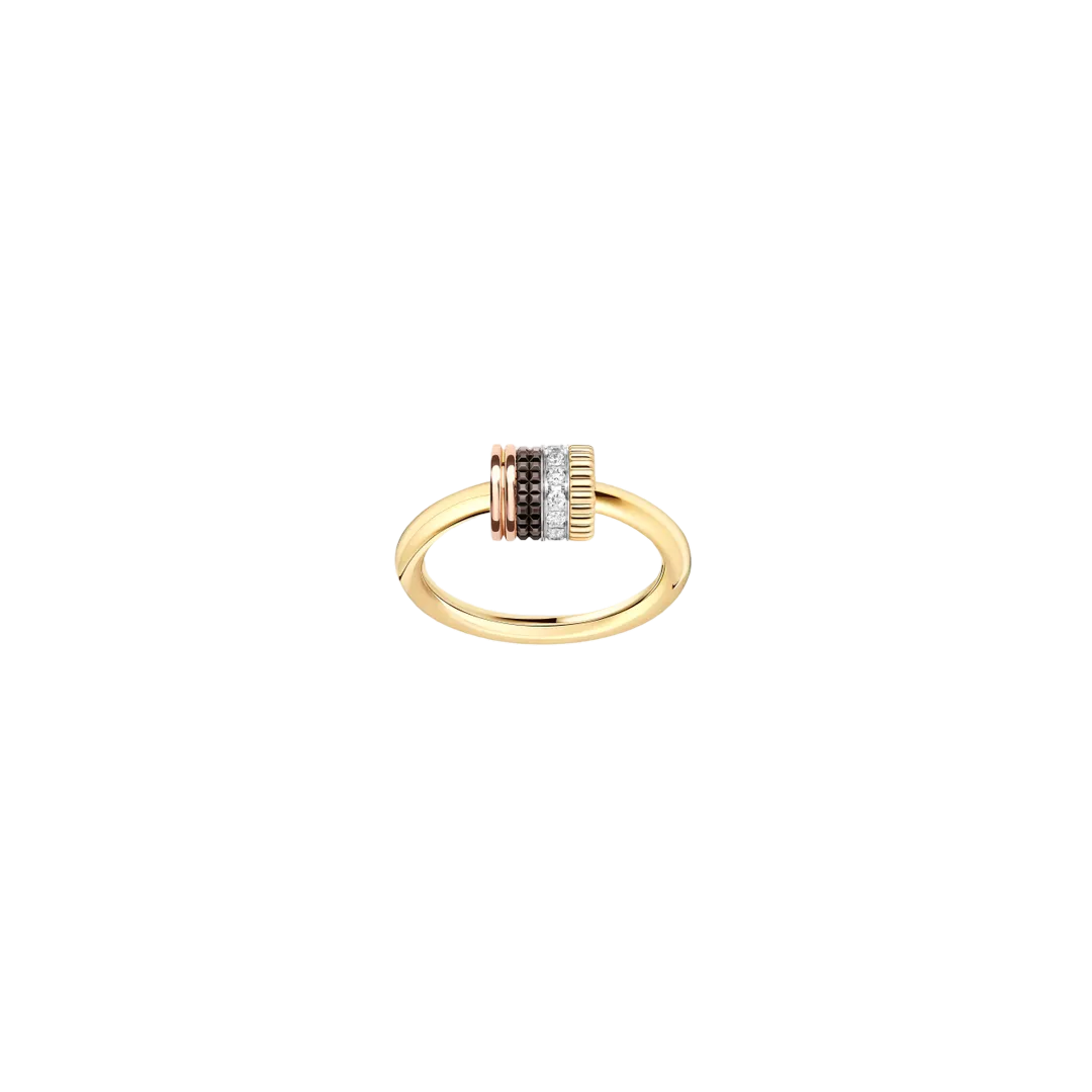 Ring in white, yellow, and rose gold Quatre Classique Ring Boucheron