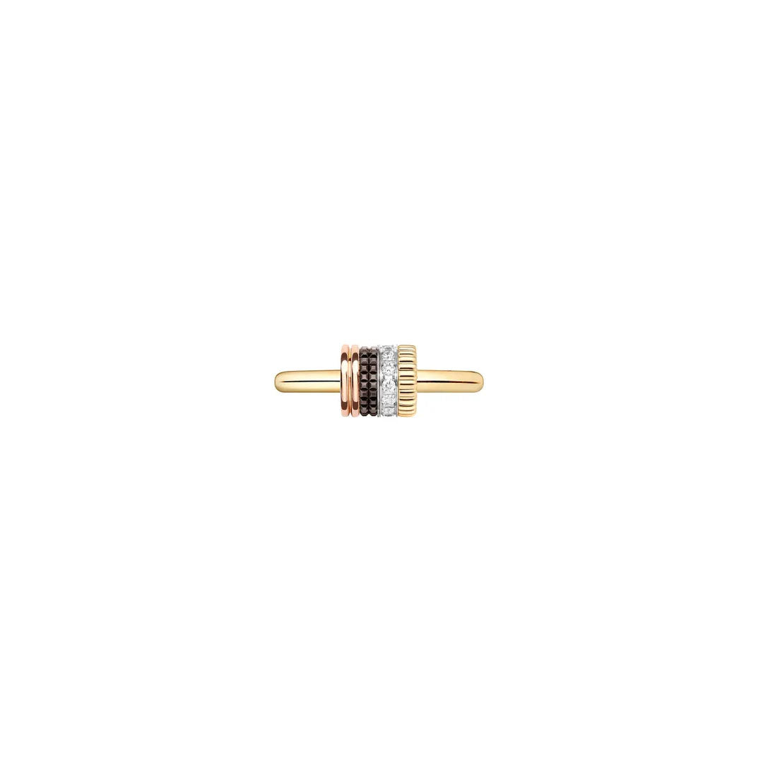 Gioiello in oro bianco giallo rosa Anello Quatre Classique Boucheron