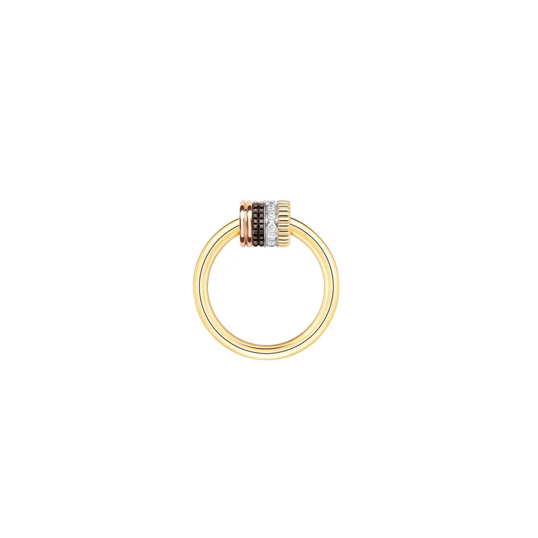 Gioiello in oro bianco giallo rosa Anello Quatre Classique Boucheron