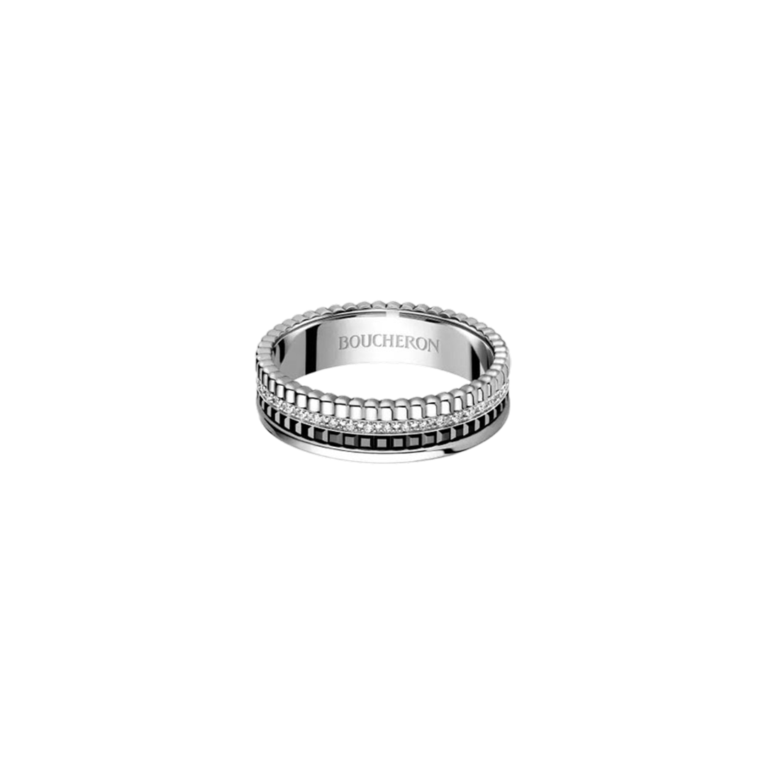 Ring in white gold Quatre Black Edition Ring Boucheron