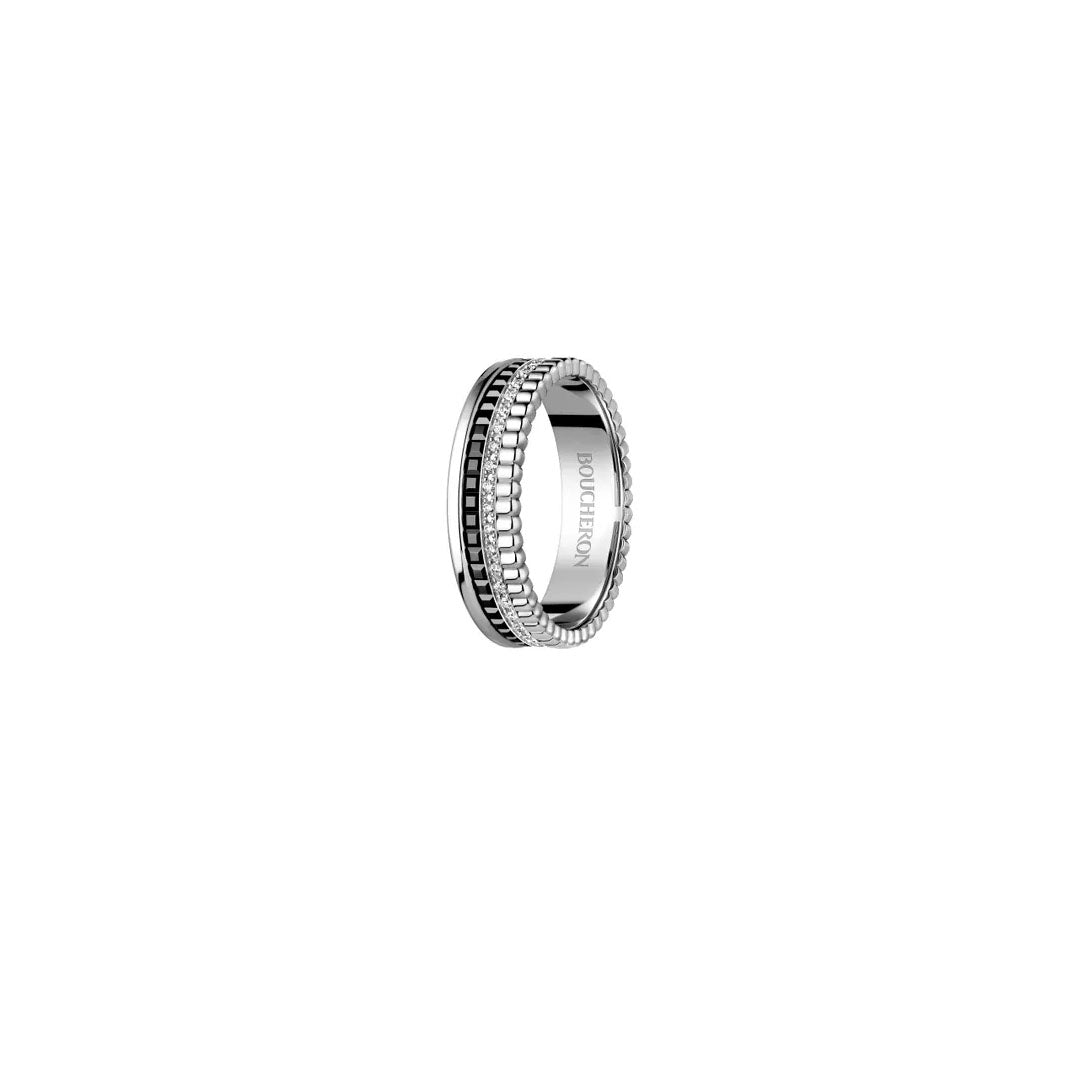 Ring in white gold Quatre Black Edition Ring Boucheron