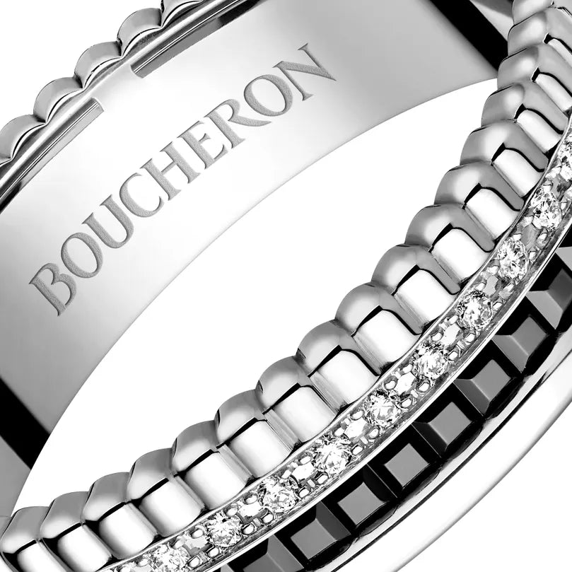 Ring in white gold Quatre Black Edition Ring Boucheron